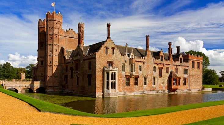 The north and west ranges at Oxburgh Estate, Norfolk.